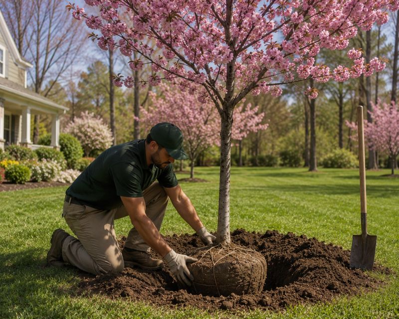 Magnolia Tree Planting in Ventura County, CA