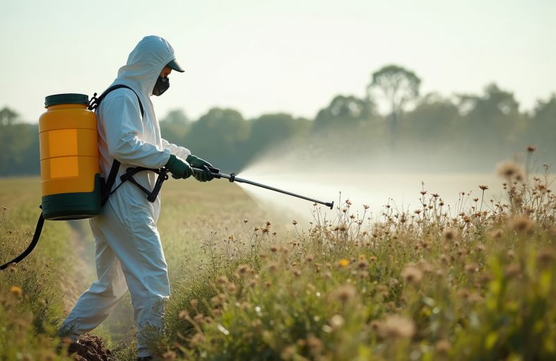 Pine Straw Spreading