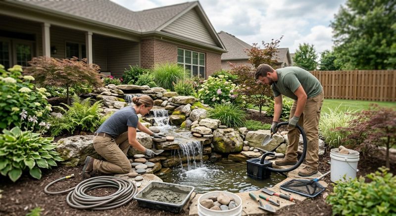 Pond Waterfall Installation in Honolulu, HI